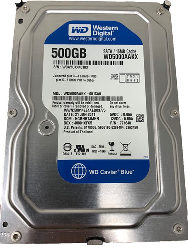 Hard disk sata 500gb - disk, 3,5"