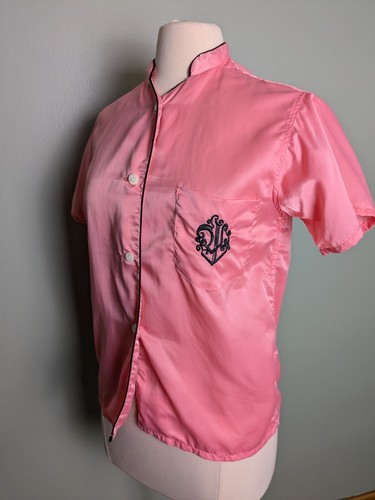 Pigiama camicia rosa vintage