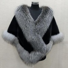 Cappotto scialle pelliccia