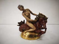 Sirena Su Ippocampo in Porcellana Smaltata La Bertetti anni 40