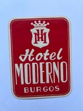 Vintage HOTEL MODERNO Decal