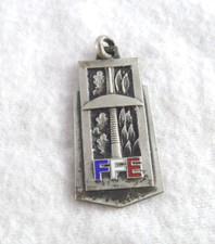 MEDAGLIA SCHERMA FEDERATION ESCRIME FENCING 1955C FRANCE FRANCAISE SPORT