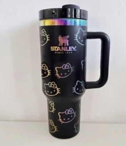 Bicchiere kawaii nero - bicchiere,