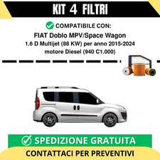 Kit 4 Filtri Tagliando per