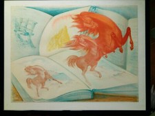 Aligi sassu litografia a 4 - -,