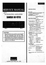 Servizio Manuale di Istruzioni per Sansui AU-D11 Mkii