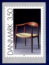 DANIMARCA -  DENMARK - Cart. Post.  - 1991 - Sedia (1949), Wegner (1914-2007)