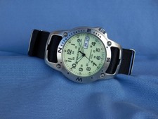 Alba Field Gear Tool Quartz V743 Full Lume Stainless Steel Japan Made 1996