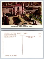 Spanish Gardens. The Derry Roof Gardens, Kensington, London - RP Postcard