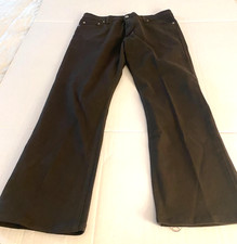 Pantalone jeans donna VITAMINA taglia 48 marrone svasato edizione deluxe Made in Italy