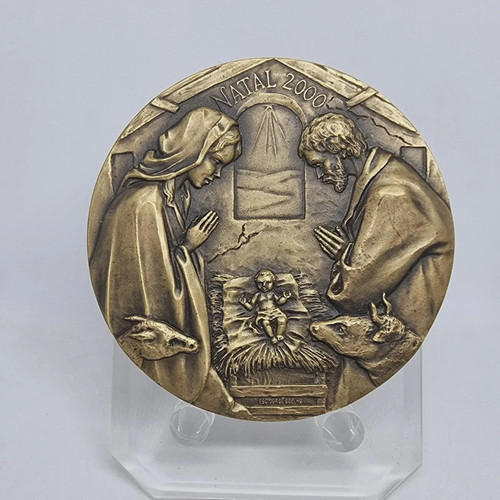 Medaglia bronzo natale - in,