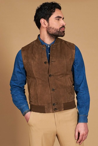 Gilet vera pelle color - gilet,
