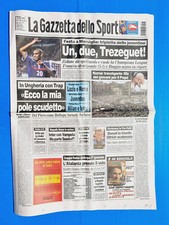 GAZZETTA DELLO SPORT 17 AGOSTO 2000 FRANCIA-RESTO DEL MONDO 5-1 TREZEGUET - PAPA