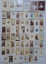 FRANCIA Parigi lotto 69 antica foto fotografie d'epoca albumina donna uomo CDV