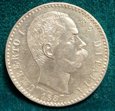 King Umberto I° 2 LIRE 1887