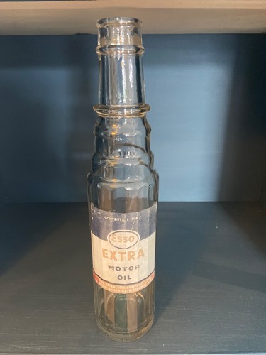 Esso extra vintage oil bottle