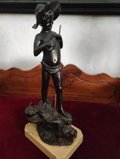 Scultura Bronzo Alta Cm 43 Firmata Giovanni Varlese