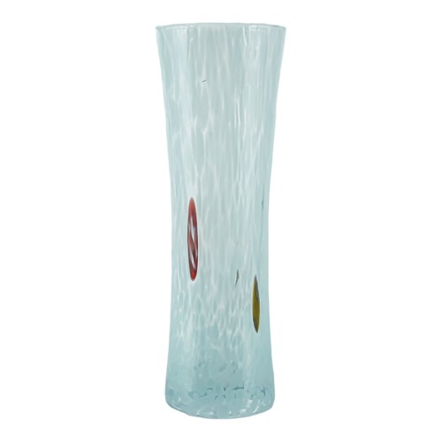 Murano vaso vetro azzurro - murano,