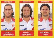 586 GERVASONI - MARCO ESPOSITO - RIZZI AC.MANTOVA STICKER CALCIATORI 2010 PANINI