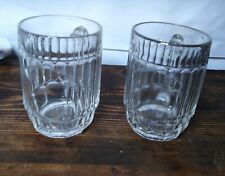 COPPIA BOCCALI BIRRA IN VETRO anni 50