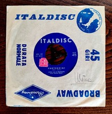 MINA 45 GIRI AUTOGRAFATO PROTEGGIMI 7" L' ULTIMA PREGHIERA ITALDISC MH 22 - 1959