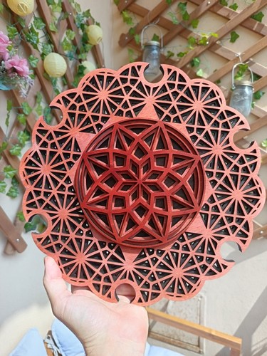 Mandala legno - mandala, in