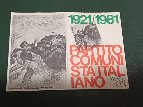 Tessera partito comunista - tessera,