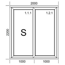 Porte scorrevoli PVC esterna