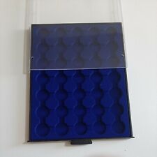 1 CASSETTO VASSOIO ESPOSITORE PORTAMONETE 35 CASELLE X CAPSULE 2 EURO COLLEZIONE