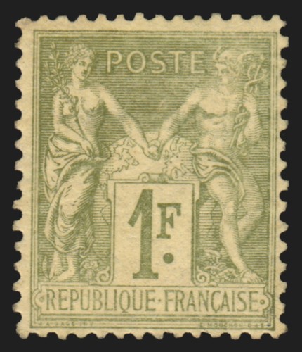 Sage 1fr olive - n°82,, 1fr.