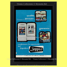 Anni '50  * Pubblicità Originale "Zoppas Frigorifero, Qualità Prezzo Garanzia" C