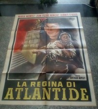 LA REGINA DI ATLANTIDE manifesto 2F originale 1962