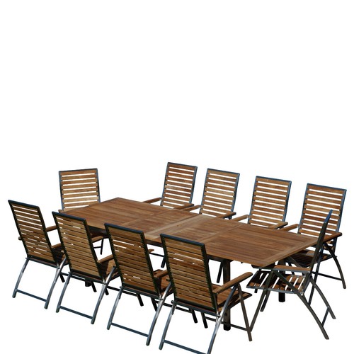 Set giardino acciaio inox - acciaio,