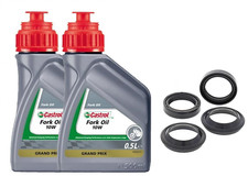 KIT/PARAOLI PARAPOLVERE HONDA CB 600F 98/15 + FORK OIL 10W 41x54x11 DOPPIA MOLLA