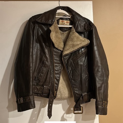 Giacca pelle schott vintage - pelle,