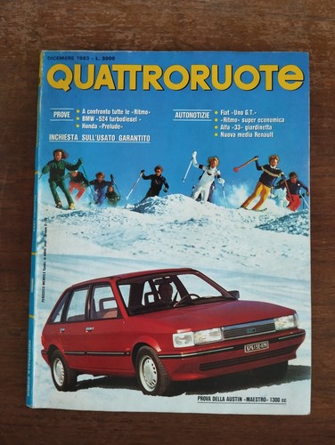 1983 quattroruote dicembre - 1983, 12