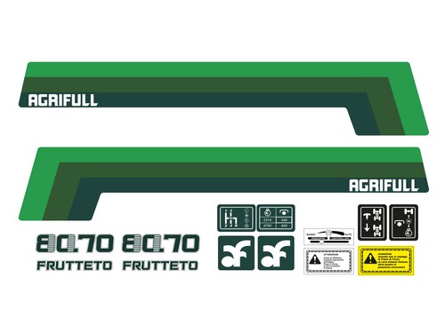 Kit adesivi trattore agrifull - adesivi,