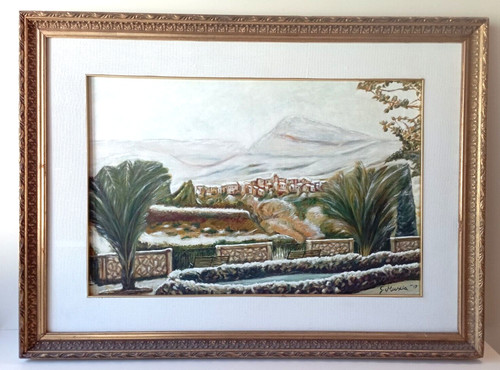 Neve tropea quadro - tropea, olio