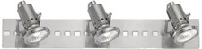 Lampada x parete 3 faretti lampadario cromato satinato luci 50 W GU10 Eglo Fizz