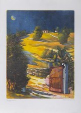 Marco Zambrelli, La Porta, Acquatinta Cera Morbida, firmato, numerato, datato e titolo