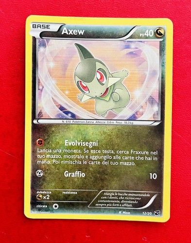 Lotto carte pokemon axew - carte,