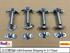 Kit 4 clip chiusura cofano cromate per Jeep Wrangler Willys Ford Jeeps