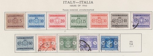 Italia stemma affrancatura - stemma,