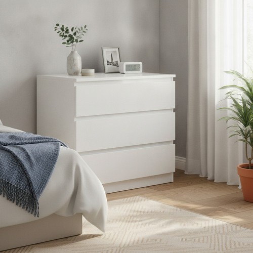 Cassettiera legno bianco - in,