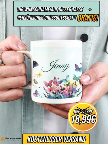 Tazza farfalla personalizzata - tazza,
