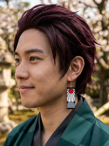 Orecchini tanjiro demon slayer - orecchini,