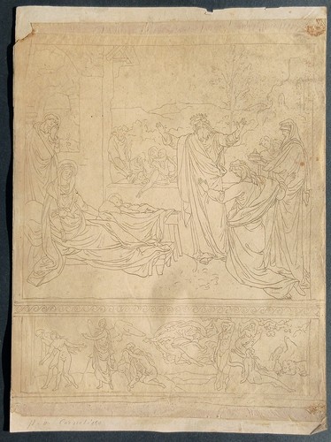 Disegno antico 1820 - 1820-40, firmato