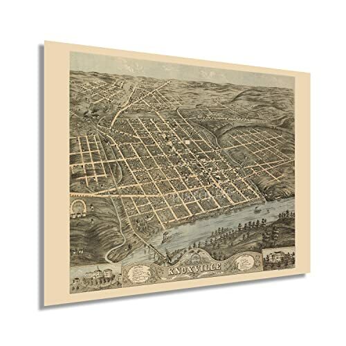Mappa 1871 knoxville tennessee - 1871,