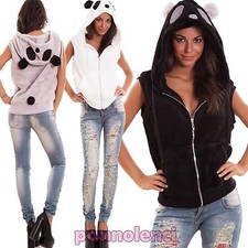 Gilet donna felpa cappuccio