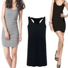 Vestito da donna estivo copricostume da mare spiaggia canotta corta prendisole 